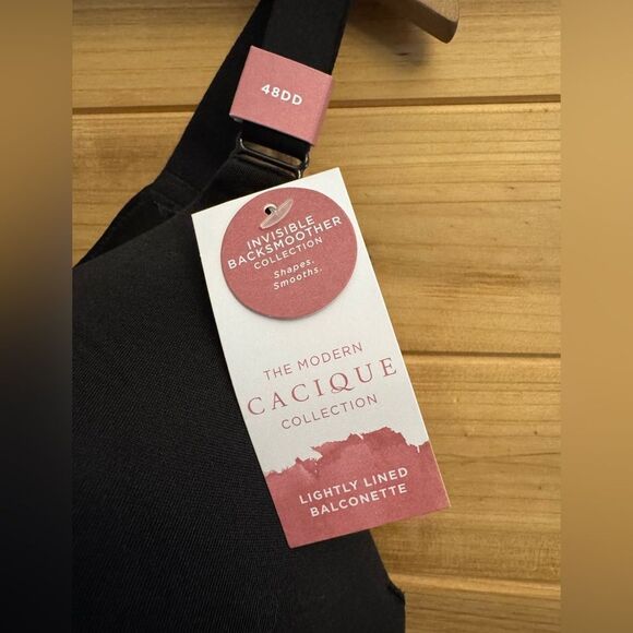 NWT Cacique Size 48DD Invisible Backsmoother Lightly Lined Balconette Bra - Picture 6 of 9